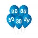 La mulți ani Blue 30 de baloane albastre Happy Birthday, set de 5 bucăți, 12 inch (30cm)