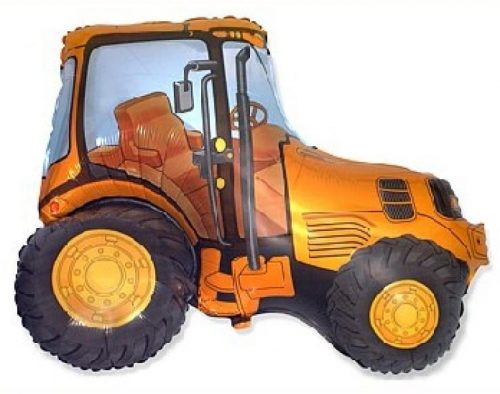 Tractor Orange balon din folie 61 cm (WP)