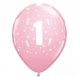 La mulți ani Balon Roz Pastel, 6 buc 11 inch (28 cm)