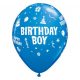 La mulți ani Blue Happy Birthday Baiat Baloane, 6 buc 11 inch (28 cm)