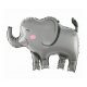 Elefant Grey balon din folie 68 cm