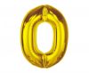 Numere Gold Balon folie numărul 0 auriu 92 cm