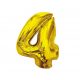 Numere Gold Balon din folie aurie cu numărul 4, 92 cm