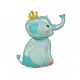 Elefant Elephant with Crown balon folie 70 cm