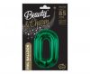 Numere B&C Bottle Green Balon din folie verde numărul 0 85 cm