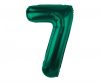 Numere B&C Bottle Green Balon din folie Verde cifra 7, 85 cm