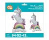 Unicorn Rainbow 3D balon din folie 94 cm