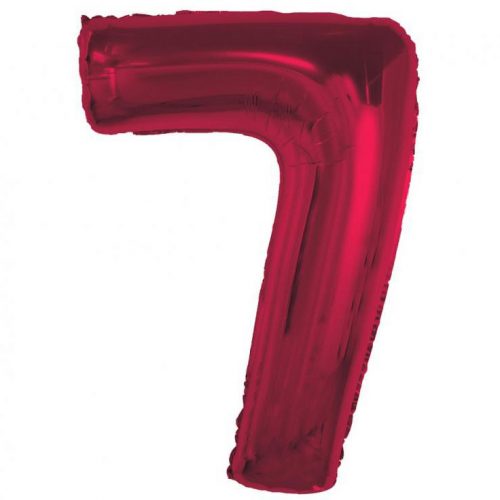 Numere Red Balon folie roșu numărul 7, 92 cm