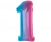 Numere Rainbow Balon din folie colorat numărul 1, 92 cm