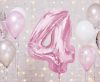 Numere Light Pink Balon din folie roz numărul 4 92 cm