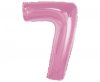 Numere Light Pink Balon din folie roz cu numărul 7 de 92 cm