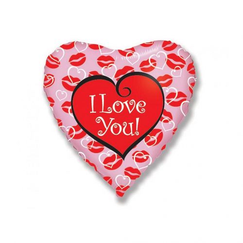 Iubire Kisses Balon din folie I Love You 48 cm (WP)