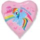 Micul meu ponei Rainbow balon din folie 45 cm