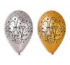 An Nou Fericit! Happy New Year Gold Silver balon, set de 6 bucăți 12 inch (30 cm)