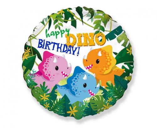 Gamer Happy Birthday Dino, Balon de folie Dinozaur 46 cm (WP)