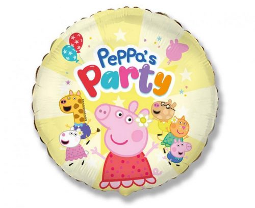 Purcelușa Peppa Yellow folie albă balon 48 cm (WP)