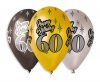 La mulți ani Happy Birthday 60 Balon Metallic, 6 buc. 12 inch (30 cm)