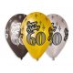 La mulți ani Happy Birthday 60 Balon Metallic, 6 buc. 12 inch (30 cm)