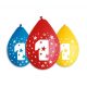 La mulți ani Star Happy Birthday 1 balon suspendat, set de 5 bucăți 12 inch (30 cm)