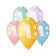 La mulți ani Star Happy Birthday 1 balon, set de 5 bucăți 13 inch (33 cm)