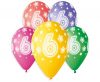 La mulți ani Star Happy Birthday 6 baloane, set de 5 bucăți 13 inch (33 cm)