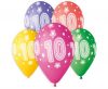 La mulți ani Star Happy Birthday 10 baloane, set de 5 baloane 13 inch (33 cm)