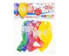 La mulți ani Star Happy Birthday 10 baloane, set de 5 baloane 13 inch (33 cm)