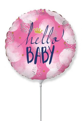 Bebe Hello Balon de folie roz 36 cm (WP)