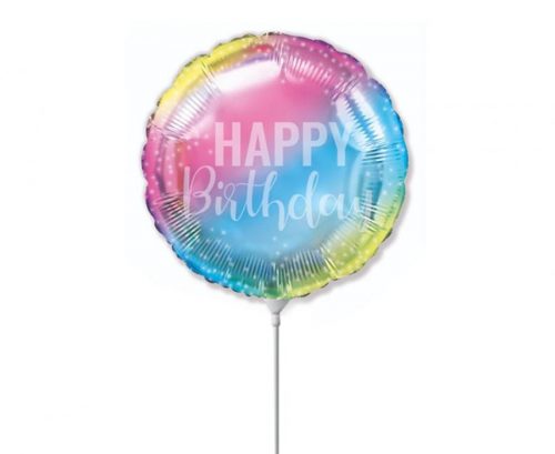 La mulți ani Pastel Balon din folie curcubeu Happy Birthday 36 cm (WP)