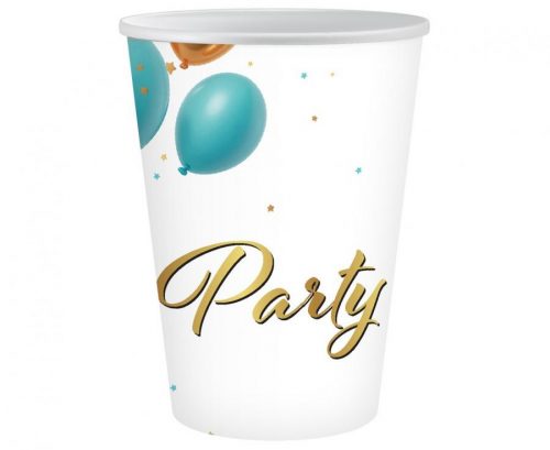 Party Balloon pahar de hârtie set de 6 bucăți 250 ml