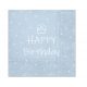 La mulți ani Light Blue Happy Birthday Șervețel Albastru 20 buc 33x33 cm