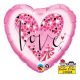 Iubire Hearts balon folie 46 cm