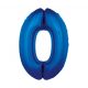 Numere B&C Blue Balon folie cifra 0 albastru 92 cm