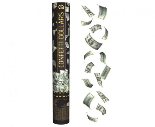 Party Dollars Tun de confeti cu dolari 40 cm