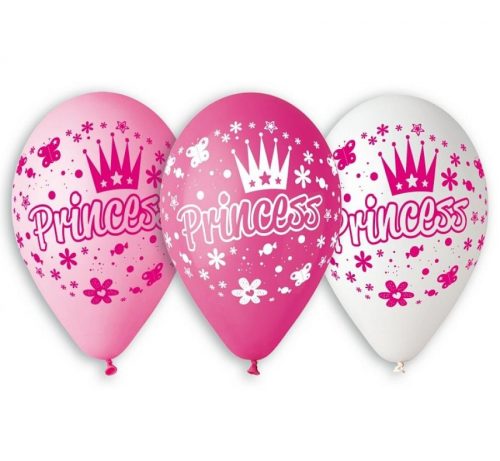 Prințese Princess, balon, 5 buc 12 inch (30 cm)