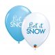 Crăciun Let it Snow balon, 6 bucăți 11 inch (30 cm)