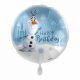 Disney Regatul de gheață Olaf Snow Happy Birthday balon din folie 43 cm