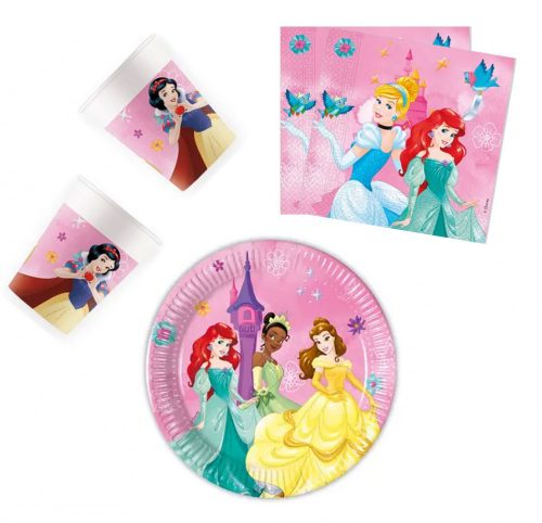 Prințesele Disney Live Your Story set de petrecere 36 bucăți cu farfurie de 20 cm