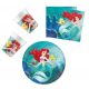 Prințesele Disney Ariel Curious Set de petrecere 36 buc cu farfurii de 23 cm