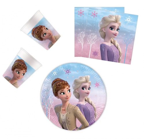 Disney Regatul de gheață Wind set de petrecere cu 36 de piese și farfurie de 20 cm