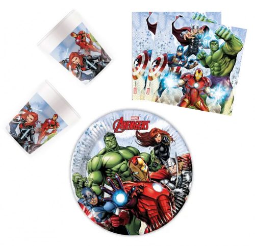 Avengers Infinity Stones set de petrecere 36 bucăți cu farfurie de 20 cm