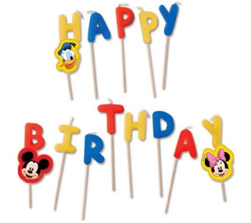 Disney Mickey Rock the House lumânare Happy Birthday