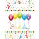 La mulți ani Streamers Happy Birthday pungă cadou, set de 6