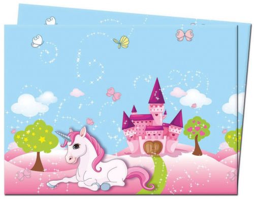 Unicorn Castle față de masă din plastic 120x180 cm