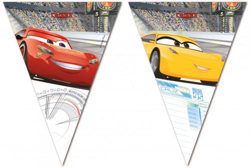 Disney Mașini Arena Race ghirlandă de steaguri 2,3 m