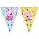 Purcelușa Peppa Messy Play ghirlandă de steaguri 2,3 m