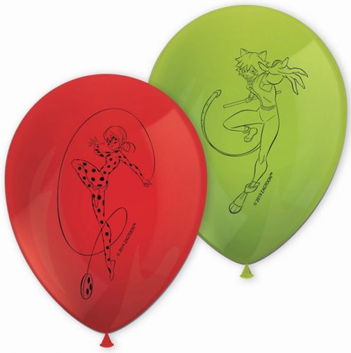 Miraculos: Buburuza și Motan Noir balon erou, balon 8 buc.