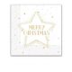 Crăciun Gold Merry Christmas Star i șervețel 20 buc 33x33 cm