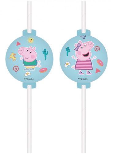 Purcelușa Peppa Messy Play paie de hârtie, set de 4 FSC