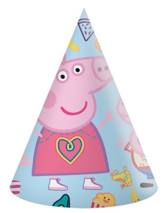 Purcelușa Peppa Messy Play pălărie de petrecere, shako (set de 6)